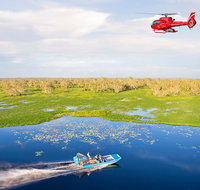 Mary River Wetlands Helicopter and Airboat Adventure from Darwin - Port Augusta Accommodation